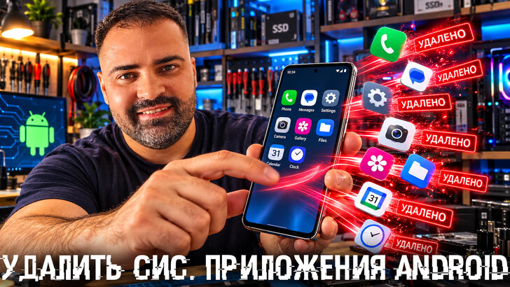Удалить системные приложения Android без root