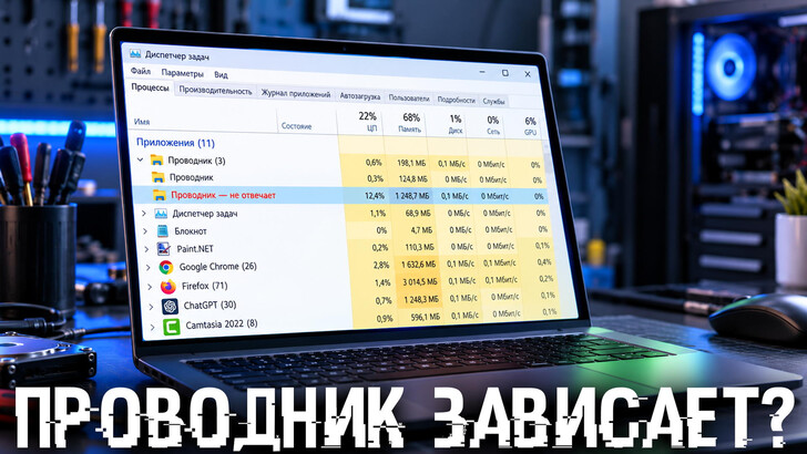 Проводник Windows 11 зависает?