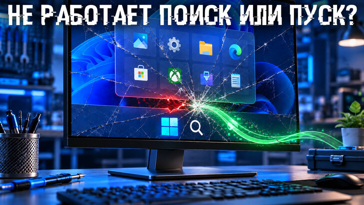 Не работает поиск или «Пуск» в Windows?